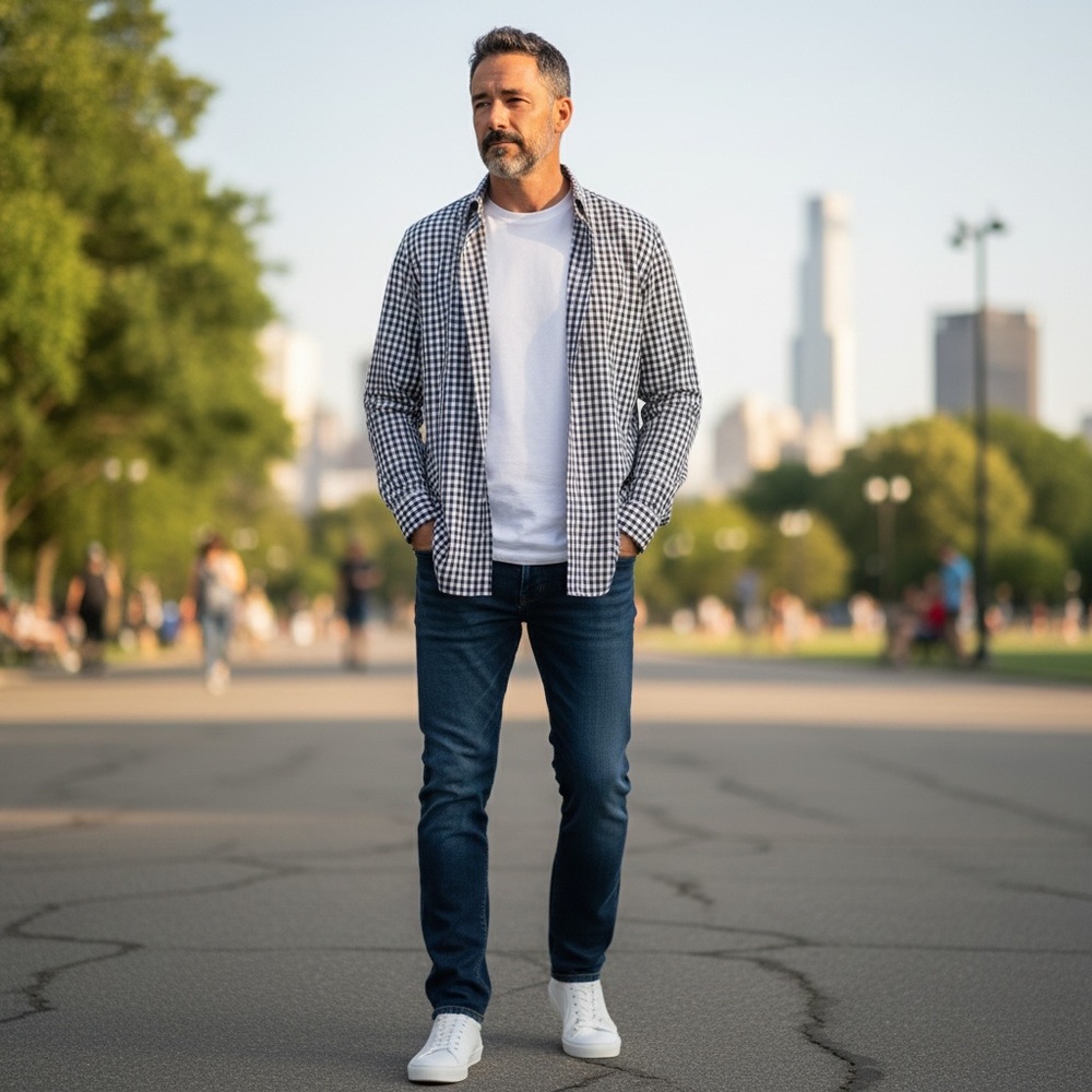 Tommy Hilfiger Checkered Dress Shirt